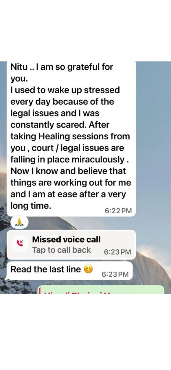 Student testimonial message